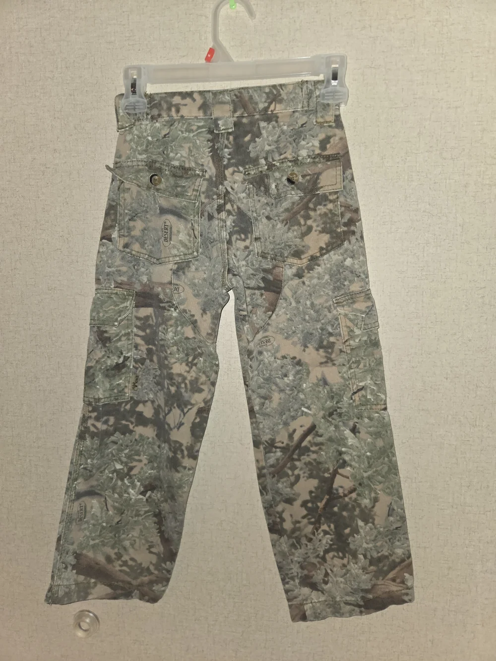 Kids' Camouflage Cargo Jeans - Green Camo